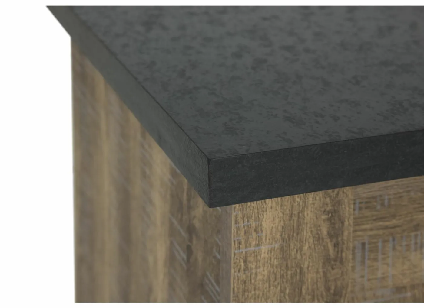 Tv-meubel Etienne 132cm - decor - industriële eik & zwart