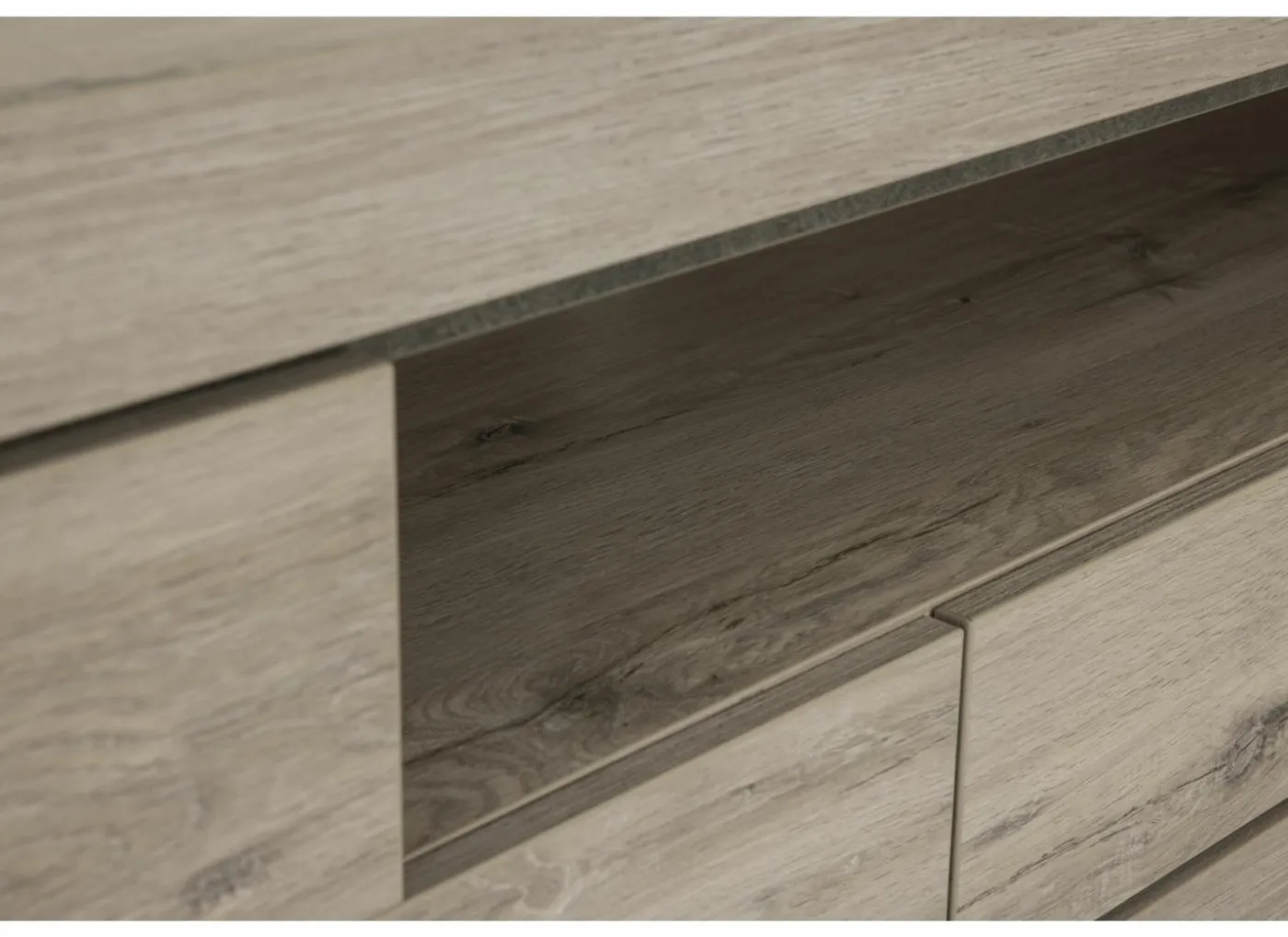 Tv-meubel Etna 182cm - decor - millenium eik & lichtgrijs