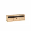 Tv-meubel Grimaldi 160cm - eik massief & decor - naturel