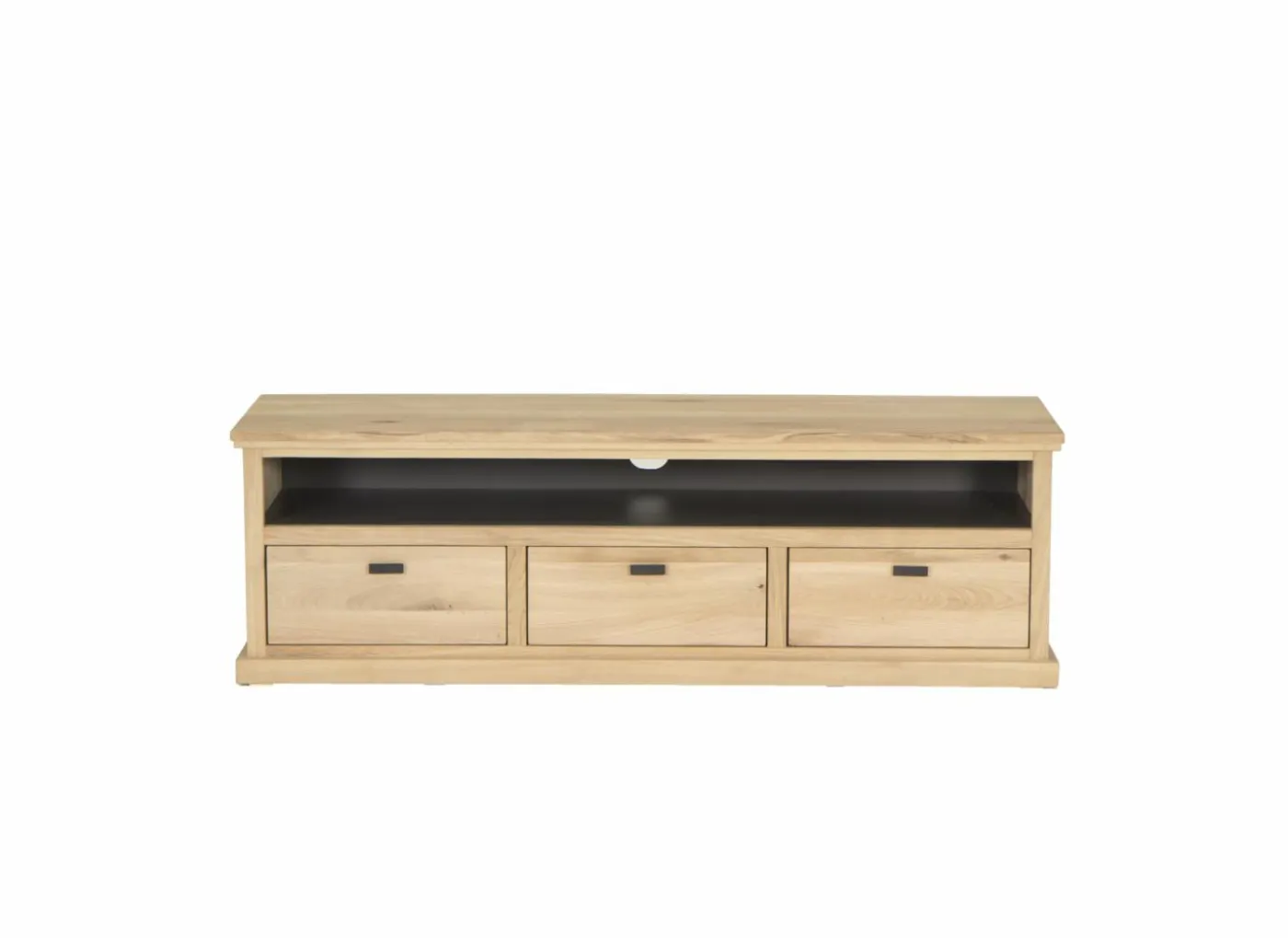 Tv-meubel Grimaldi 160cm - eik massief & decor - naturel