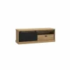Tv-meubel Kaszimiro 163cm - decor - waterford eik & zwart