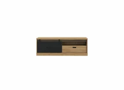 Tv-meubel Kaszimiro 163cm - decor - waterford eik & zwart