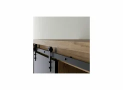 Tv-meubel Kaszimiro 203cm - decor - waterford eik & zwart