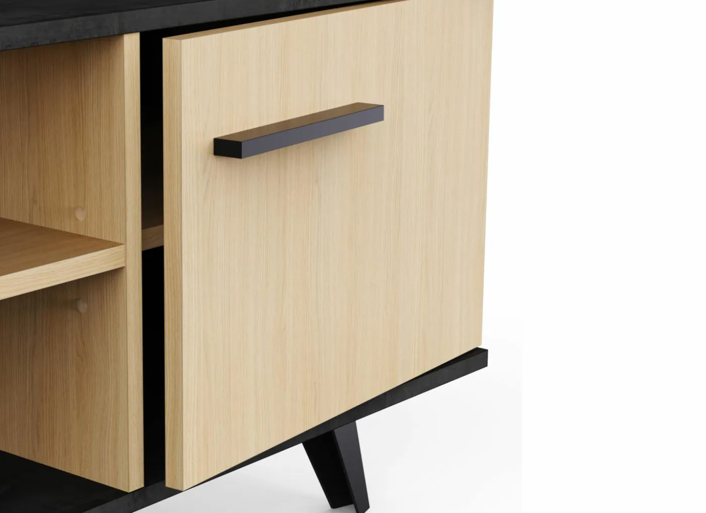 Tv-meubel Kent 151cm - decor - chêne de fil & sidewalk