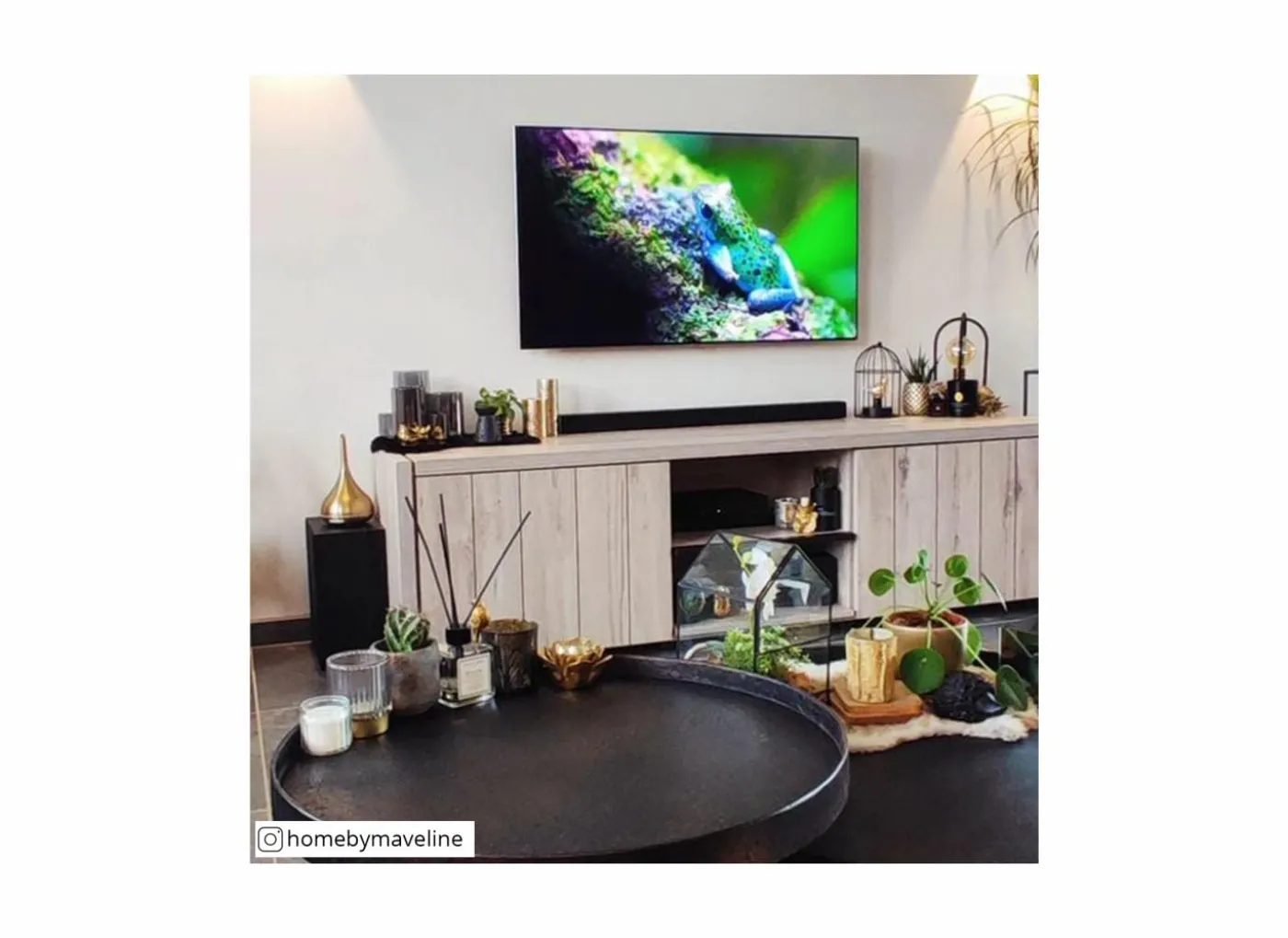 Tv-meubel Lucca 194cm - decor - millenium eik & lichtgrijs
