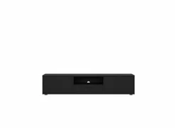 Tv-meubel Media 177cm - melamine - zwart