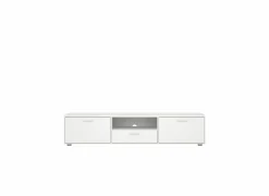 Tv-meubel Media 177cm - melamine - wit