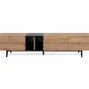 Tv-meubel Nola 195cm - melamine - artisanale eik