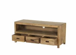 Tv-meubel Ploutos 125cm - mango massief - naturel