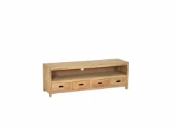 Tv-meubel Ploutos 165cm  - mango massief - naturel