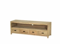 Tv-meubel Ploutos 165cm  - mango massief - naturel