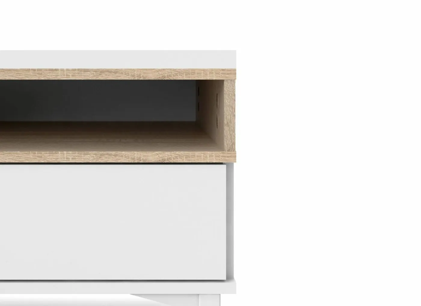 Tv-meubel Roomers 156cm - decor - witte eik