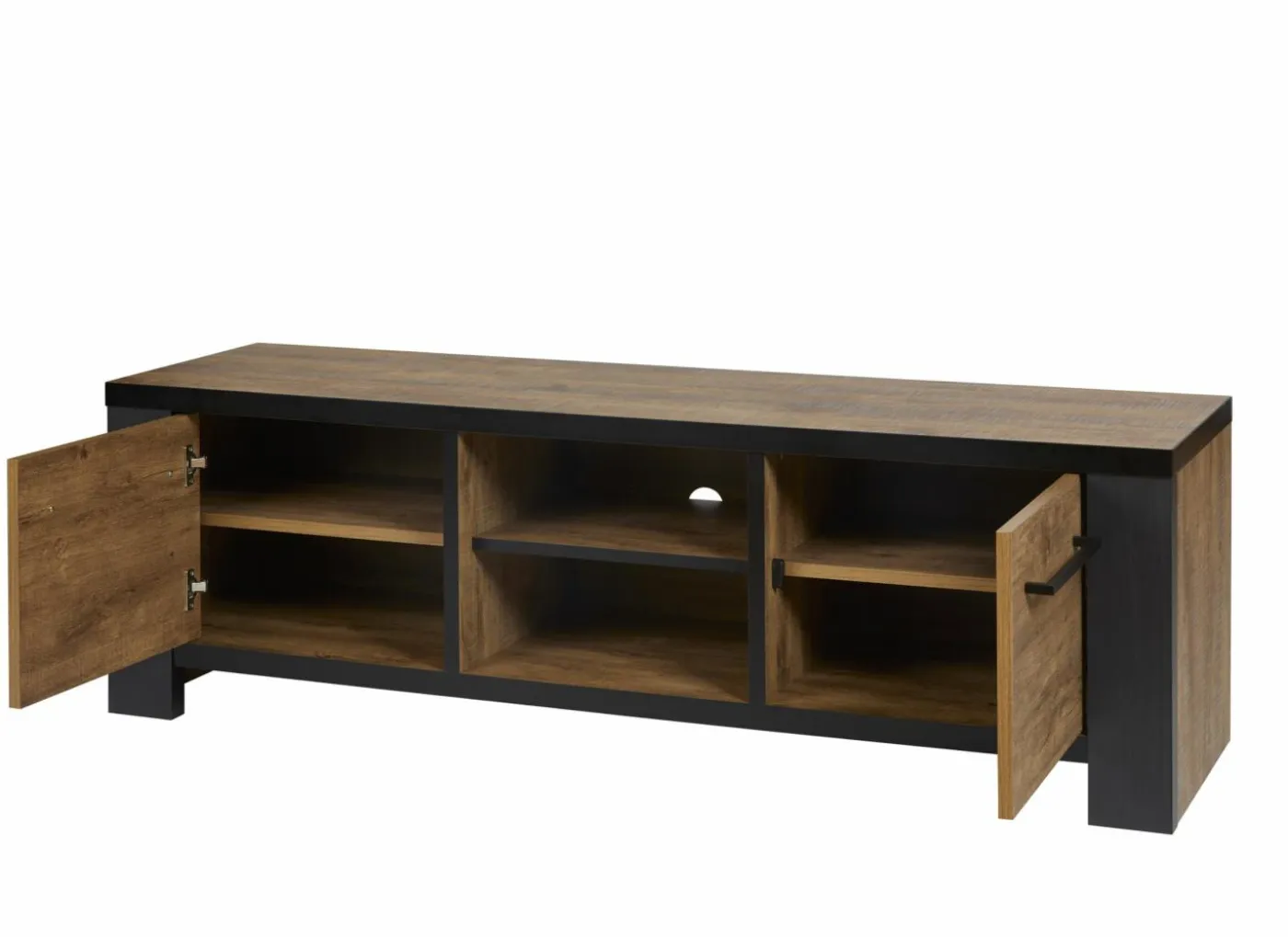 Tv-meubel Samuel 160cm - decor - denver eik & zwart