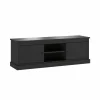 Tv-meubel Valencia 155cm - melamine - zwarte eik