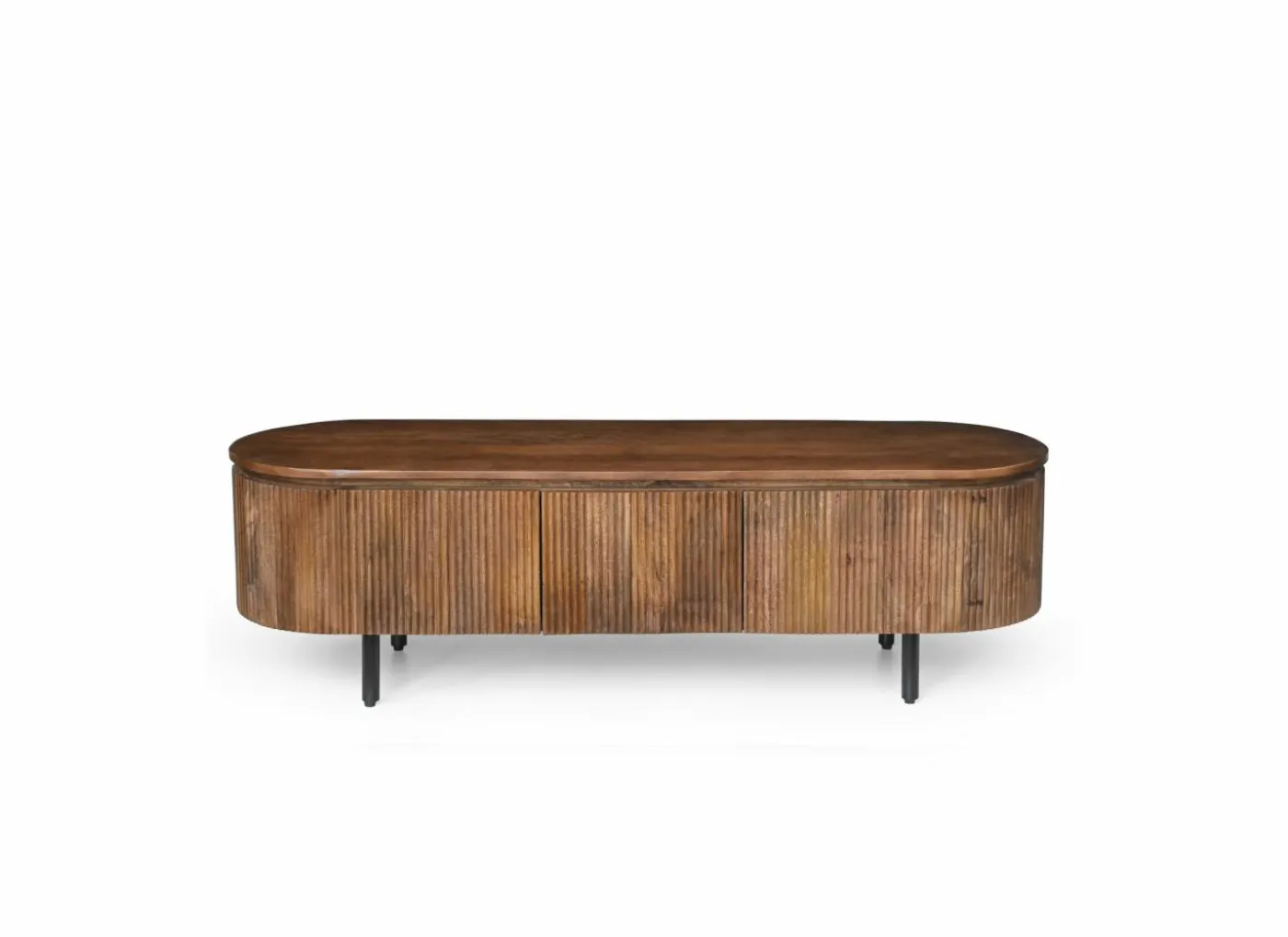 Tv-meubel Velian 150cm - mango massief - bruin