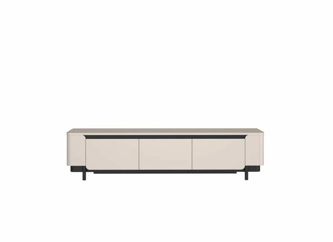 Tv-meubel Vodol 205cm - decor - zand & zwart