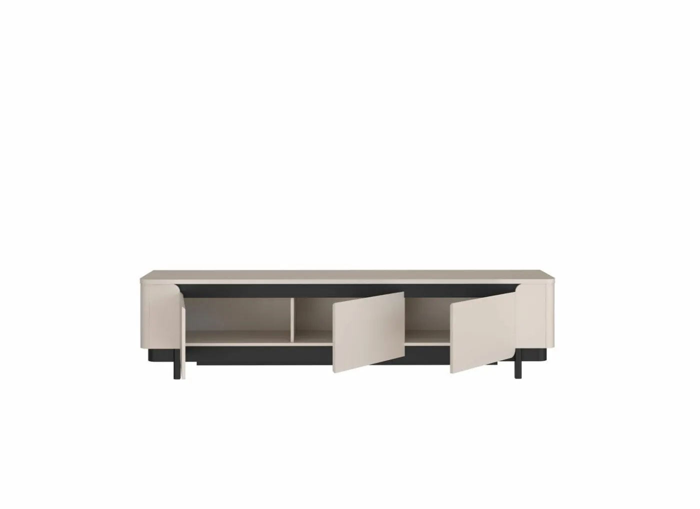Tv-meubel Vodol 205cm - decor - zand & zwart