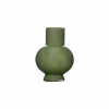 Vaas Deborah H22cm - glas - donkergroen