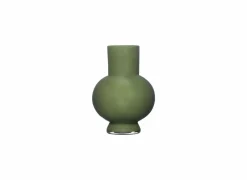 Vaas Deborah H26cm - glas - donkergroen