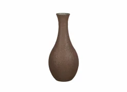 Vaas Dix Ø34x75cm - gerecycleerd glas - bruin