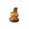 Vaas Fles H27cm - glas - bruin