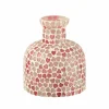 Vaas Hart Ø11x13cm - glas - roze