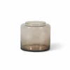 Vaas H22cm - glas - mokka