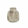 Vaas H10cm - marmer - beige