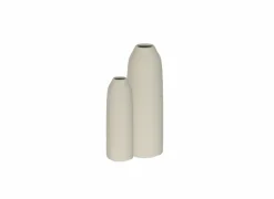 Vaas Nama H56cm - terracotta - wit