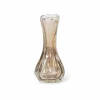 Vaas Ø5x13cm - glas - bruin