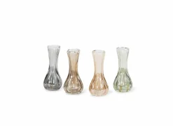 Vaas Ø9x17cm - glas - bruin