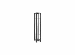 Vitrinekast Albi 33cm - melamine - zwart