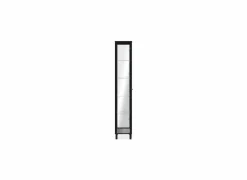 Vitrinekast Albi 33cm - melamine - zwart
