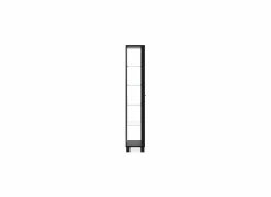 Vitrinekast Albi 33cm - melamine - zwart
