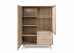 Vitrinekast Bali 103cm - melamine - sonoma eik