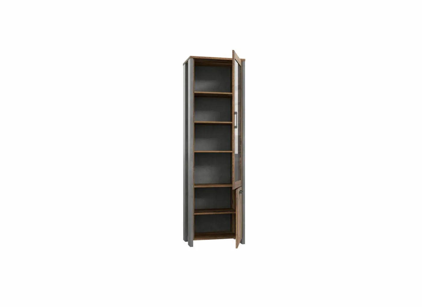 Vitrinekast Clif 62cm - decor - old wood & beton
