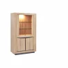 Vitrinekast 108cm - decor - French oak & grijs