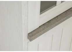 Vitrinekast 122cm - decor - lariks & bruine eik