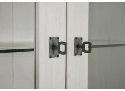 Vitrinekast 122cm - decor - lariks & bruine eik