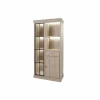 Vitrinekast 104cm - decor - natuurlijke olm
