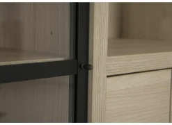 Vitrinekast 104cm - decor - natuurlijke olm