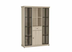 Vitrinekast 145cm - decor - natuurlijke olm