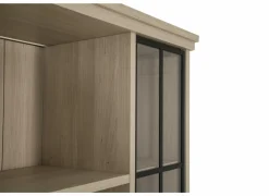 Vitrinekast 145cm - decor - natuurlijke olm