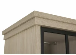 Vitrinekast 145cm - decor - natuurlijke olm