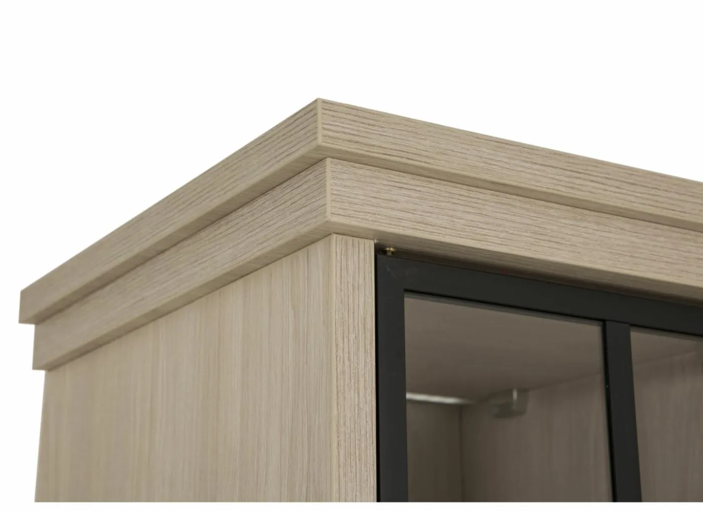 Vitrinekast 145cm - decor - natuurlijke olm