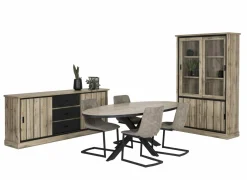Vitrinekast Elena 126cm - decor - canada oak