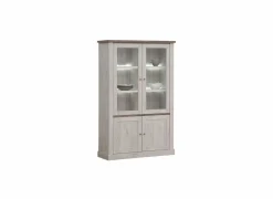 Vitrinekast Eline 126cm - decor - white oak & autumn oak