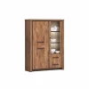 Vitrinekast Ensor 125cm - decor - acacia & black concrete