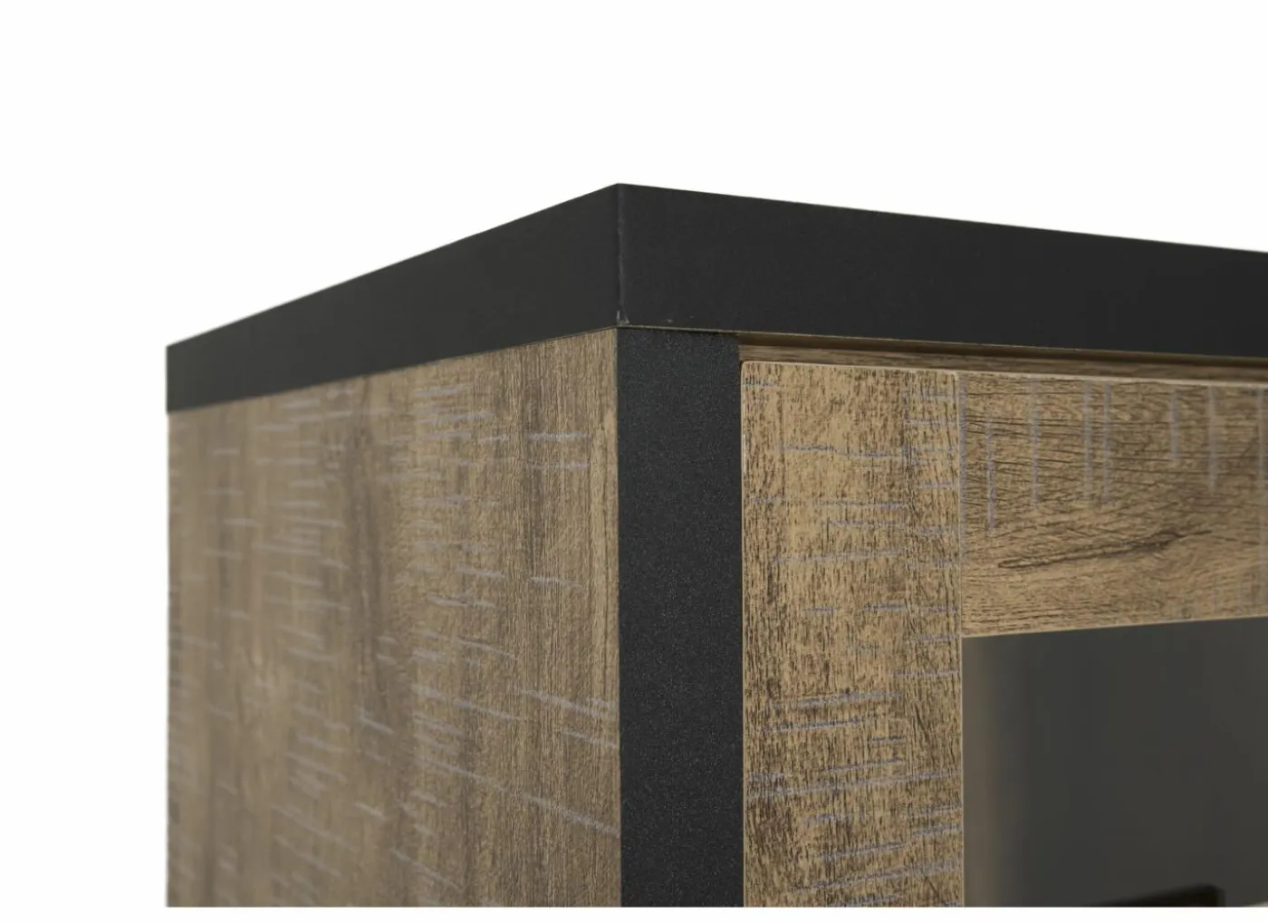 Vitrinekast Esther 110cm - decor - industrial oak