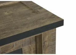 Vitrinekast Etienne 221cm - decor - zwart